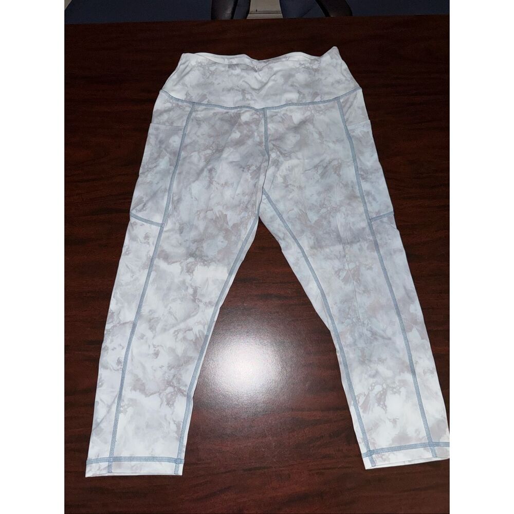 Uurun Tie Dye Athletic Leggings with Pockets Size Small